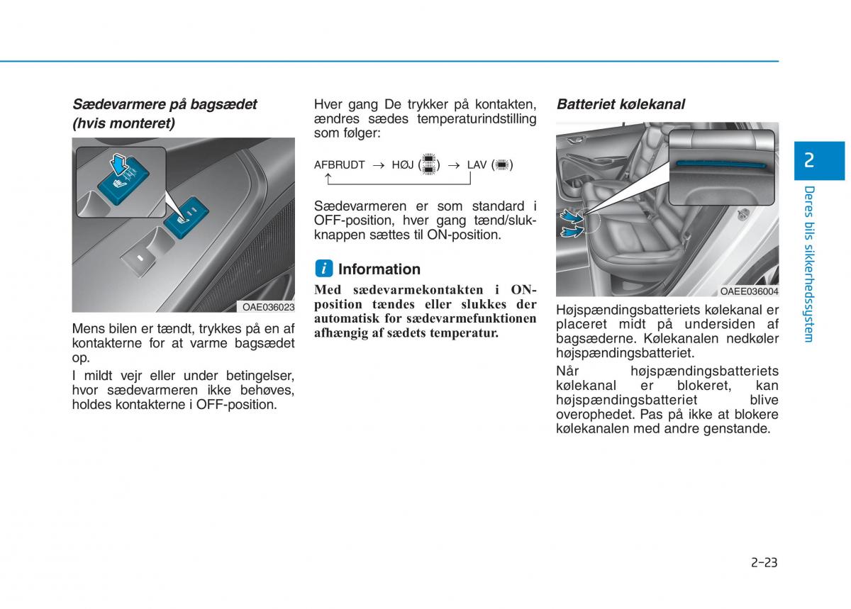 Hyundai Ioniq Electric Bilens instruktionsbog / page 97