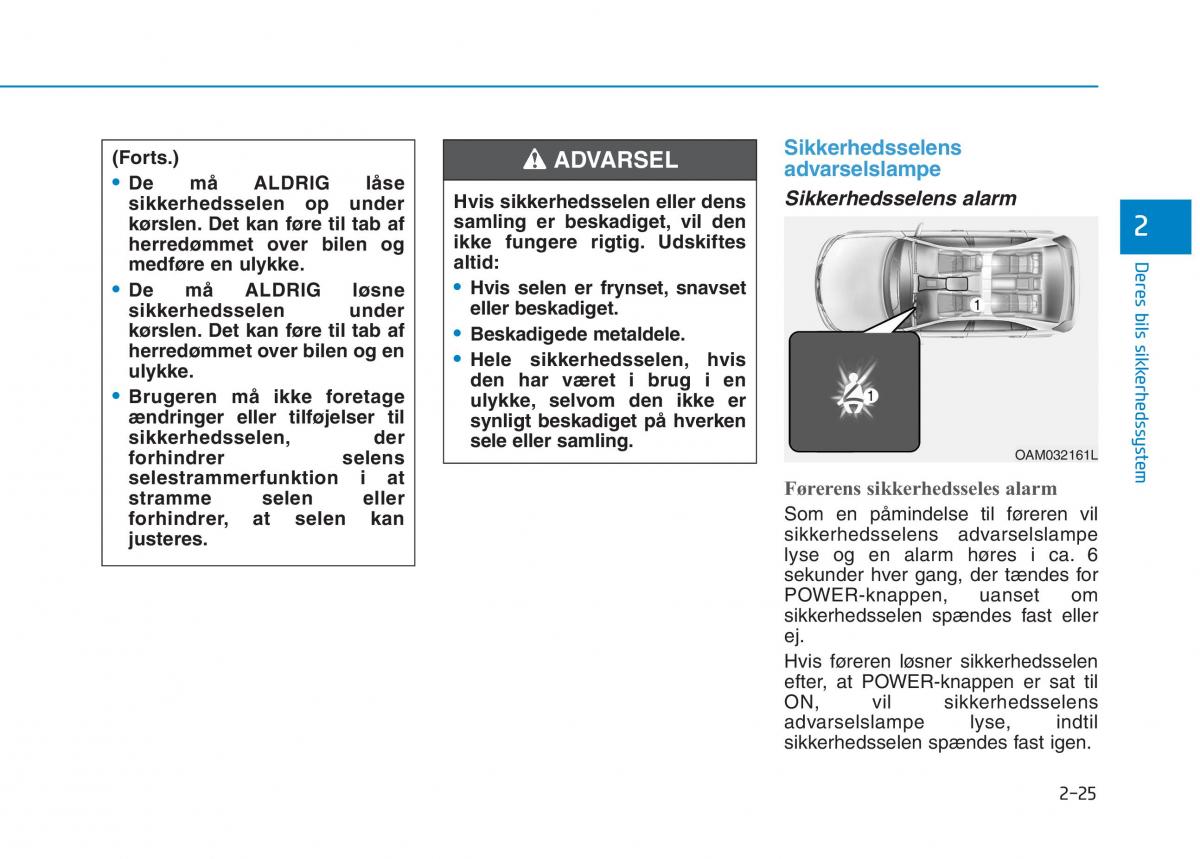 Hyundai Ioniq Electric Bilens instruktionsbog / page 99