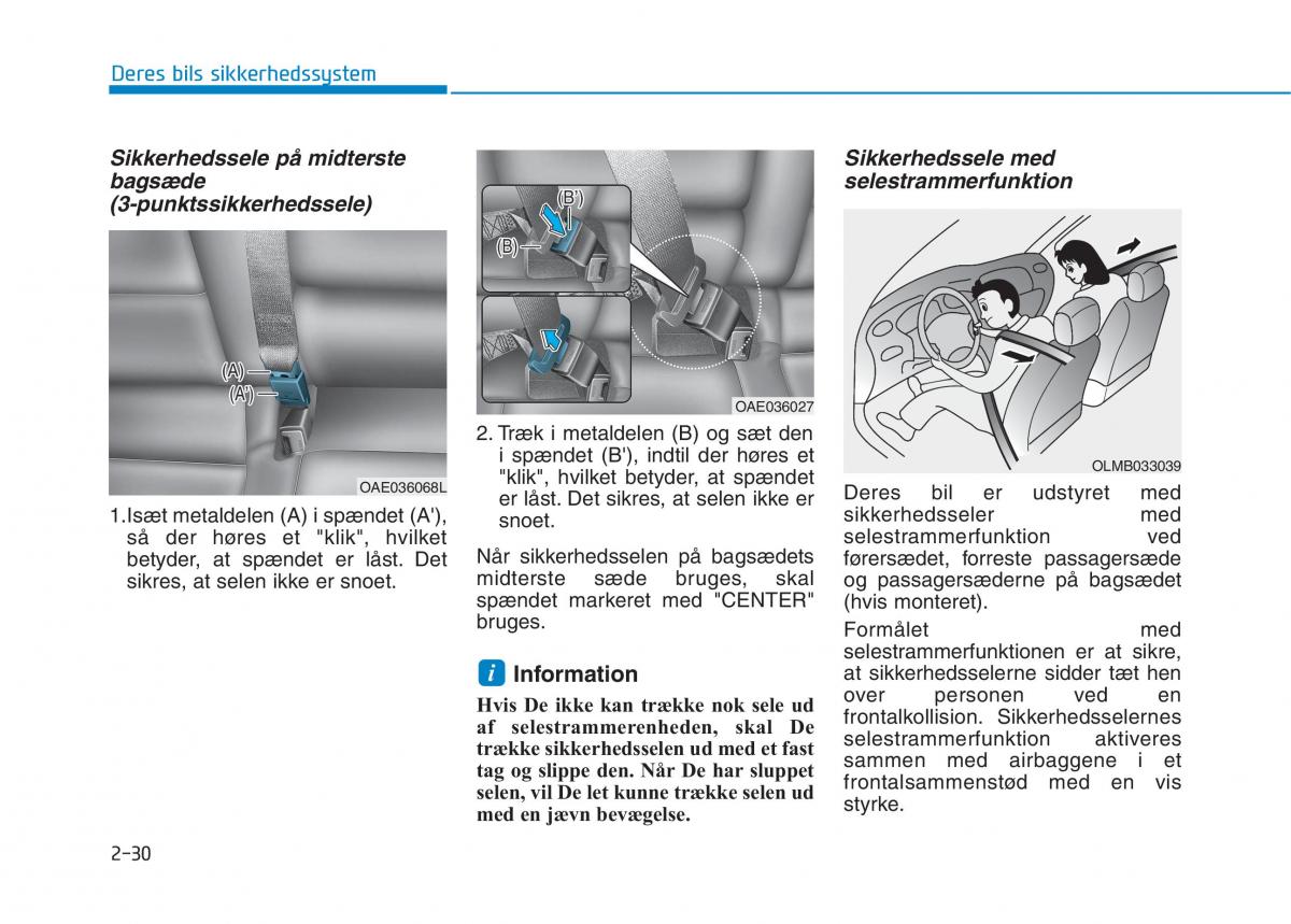 Hyundai Ioniq Electric Bilens instruktionsbog / page 104