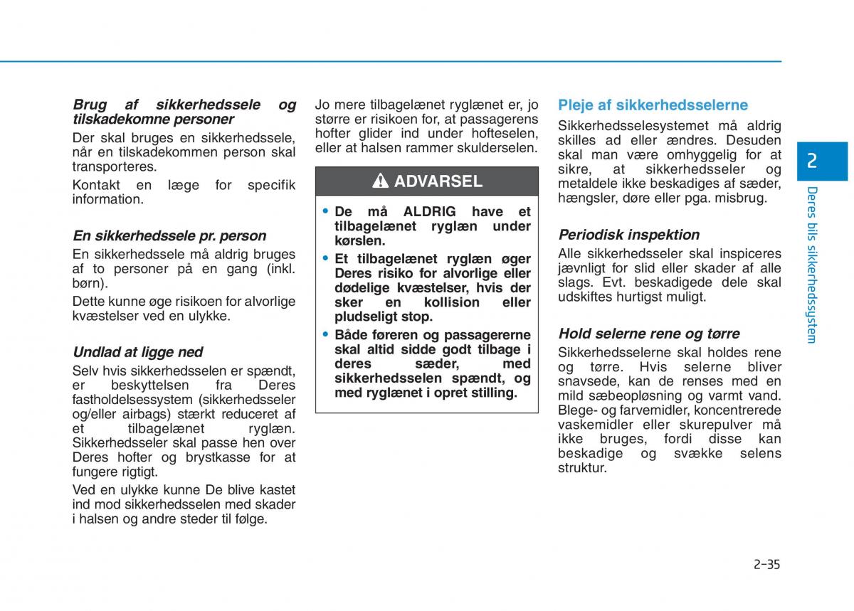 Hyundai Ioniq Electric Bilens instruktionsbog / page 109