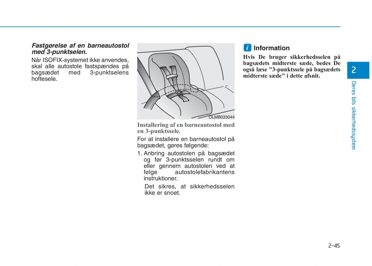 Hyundai Ioniq Electric Bilens instruktionsbog / page 119