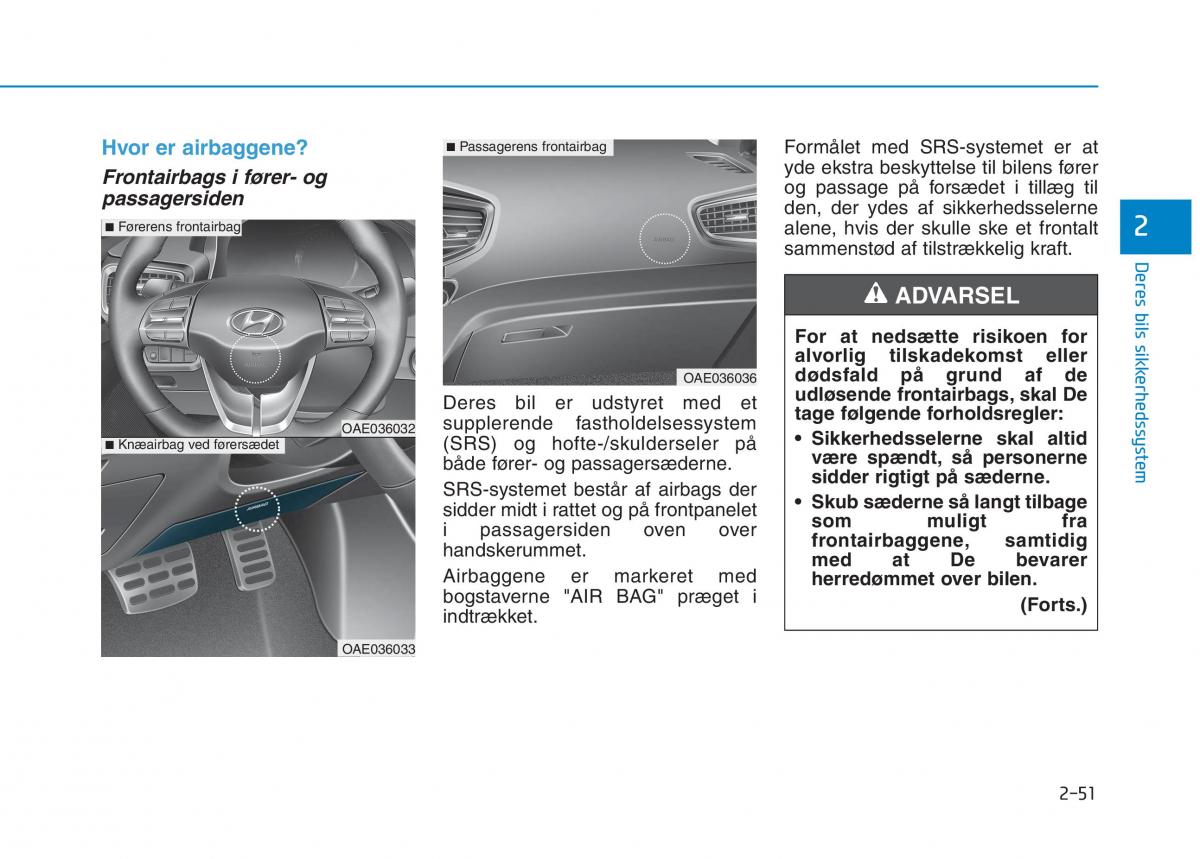 Hyundai Ioniq Electric Bilens instruktionsbog / page 125