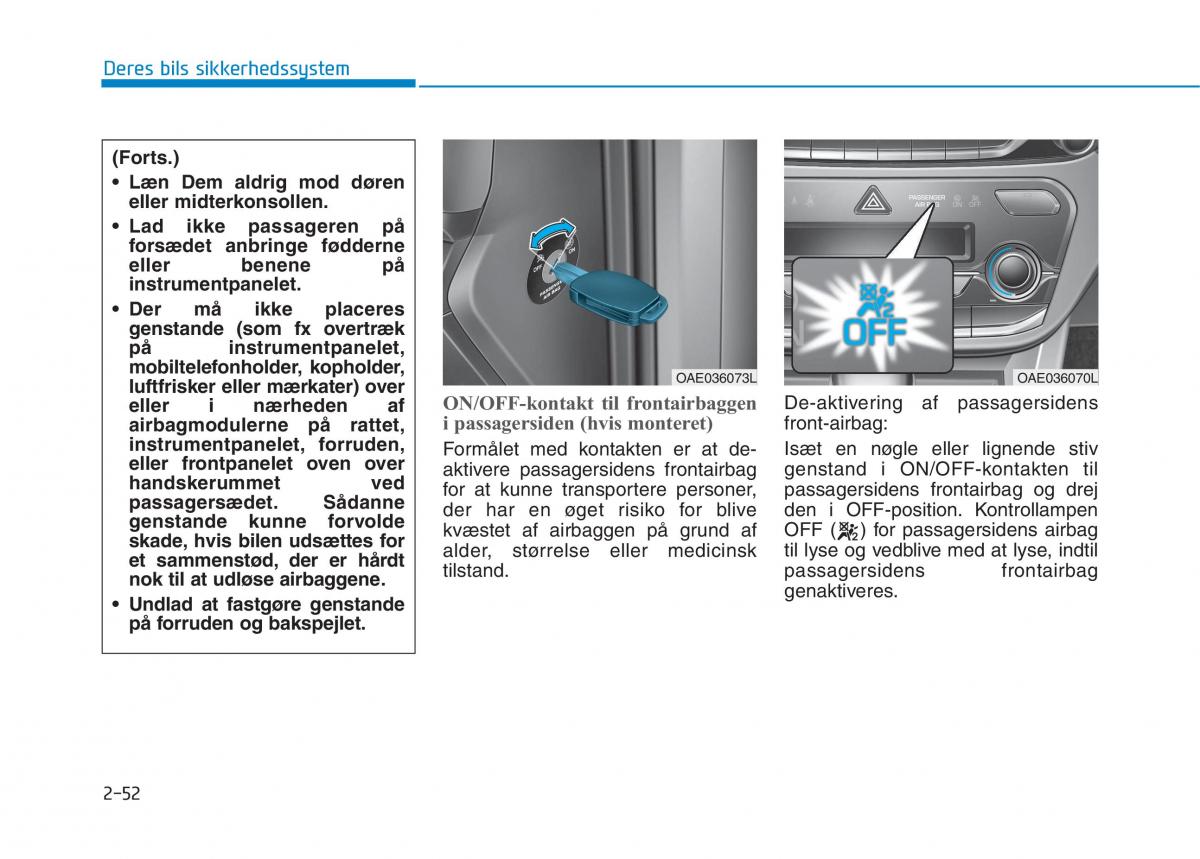 Hyundai Ioniq Electric Bilens instruktionsbog / page 126