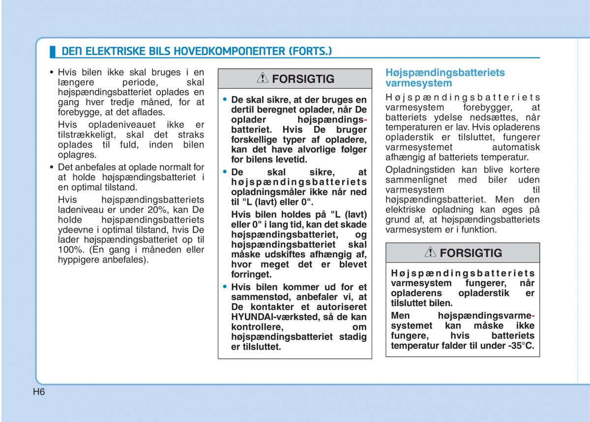 Hyundai Ioniq Electric Bilens instruktionsbog / page 13