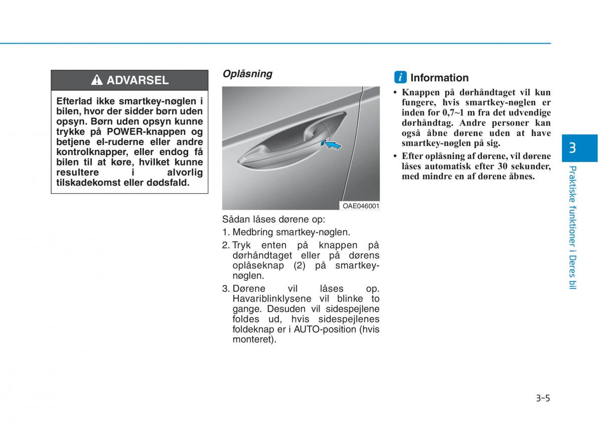 Hyundai Ioniq Electric Bilens instruktionsbog / page 148