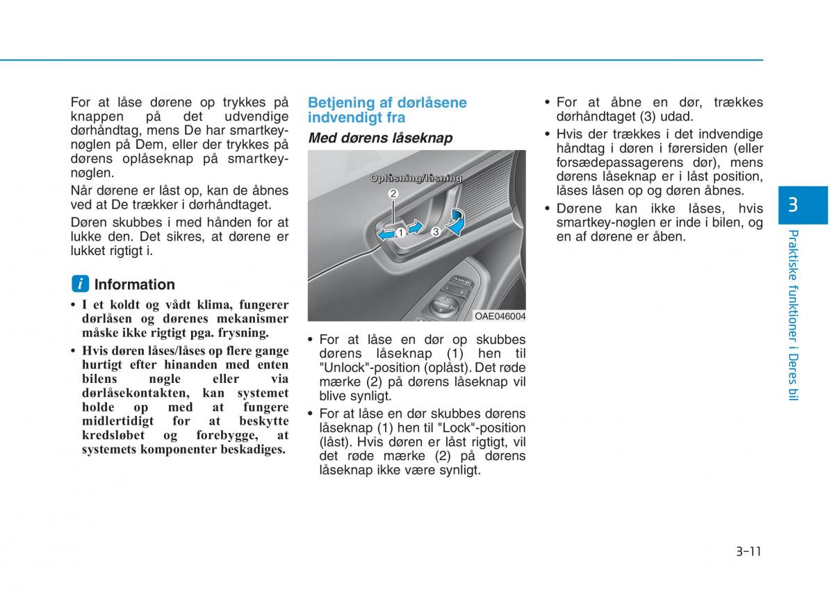 Hyundai Ioniq Electric Bilens instruktionsbog / page 154