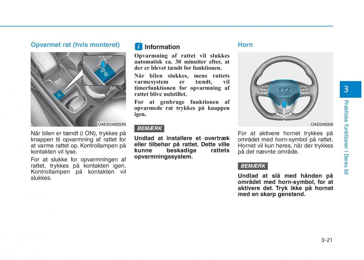 Hyundai Ioniq Electric Bilens instruktionsbog / page 164