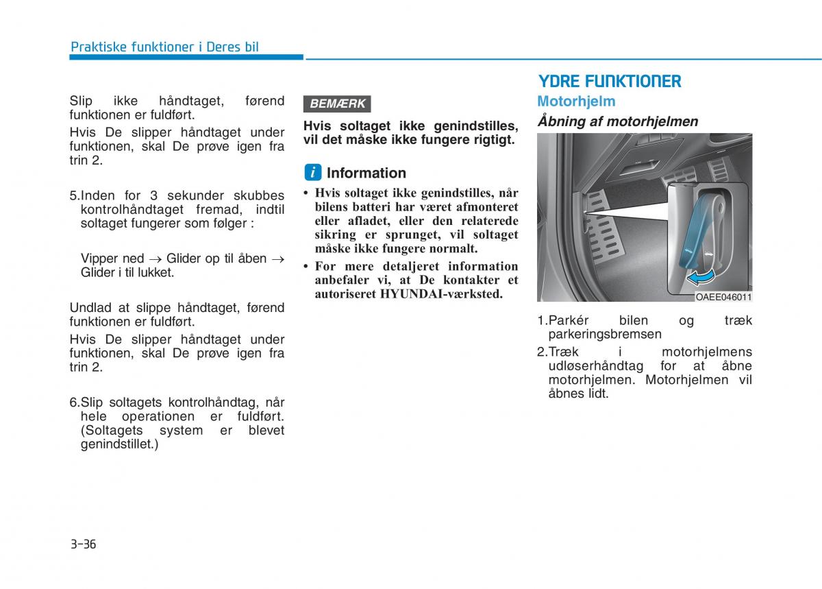 Hyundai Ioniq Electric Bilens instruktionsbog / page 179