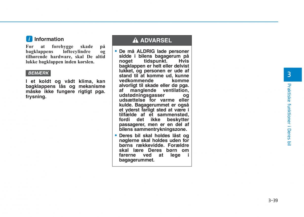 Hyundai Ioniq Electric Bilens instruktionsbog / page 182