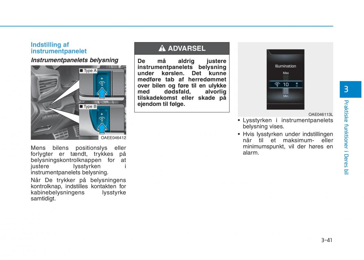 Hyundai Ioniq Electric Bilens instruktionsbog / page 184