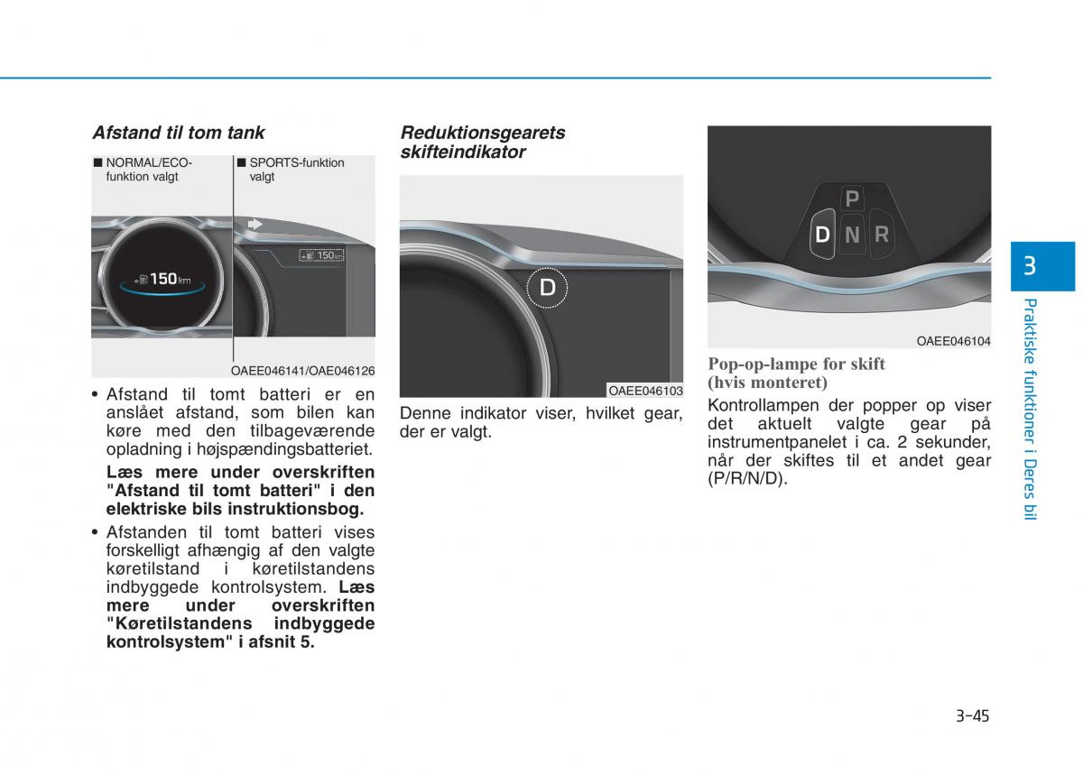 Hyundai Ioniq Electric Bilens instruktionsbog / page 188