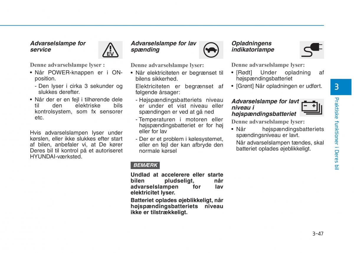 Hyundai Ioniq Electric Bilens instruktionsbog / page 190