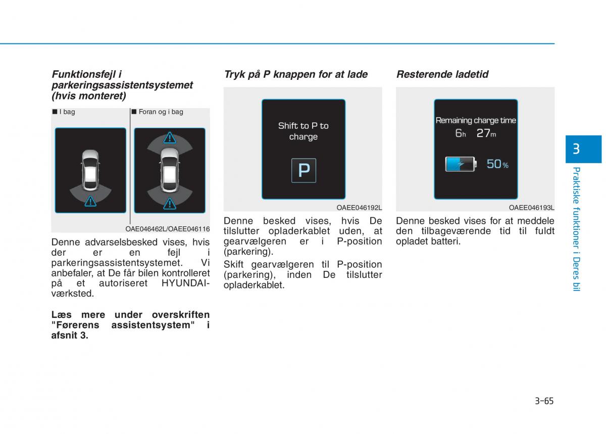 Hyundai Ioniq Electric Bilens instruktionsbog / page 208