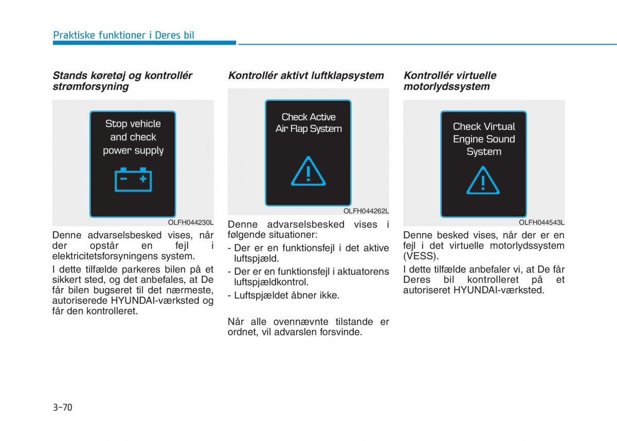 Hyundai Ioniq Electric Bilens instruktionsbog / page 213