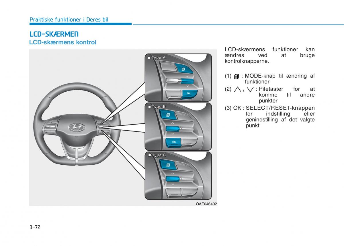 Hyundai Ioniq Electric Bilens instruktionsbog / page 215