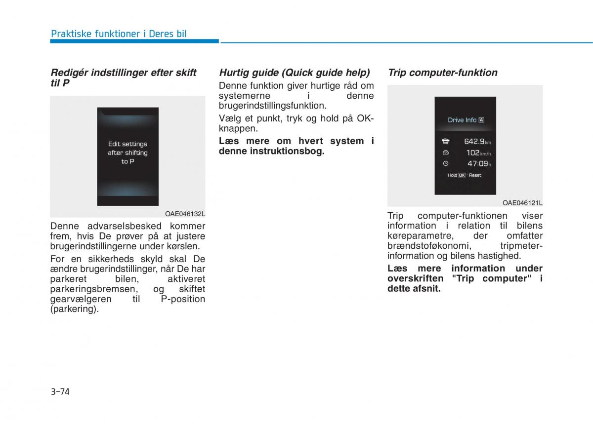 Hyundai Ioniq Electric Bilens instruktionsbog / page 217