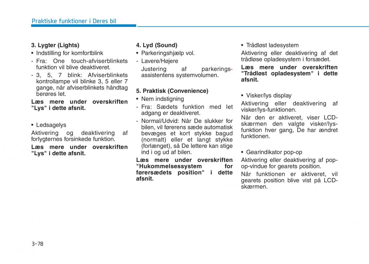 Hyundai Ioniq Electric Bilens instruktionsbog / page 221