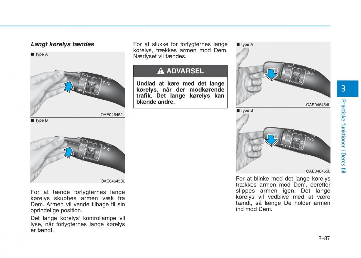 Hyundai Ioniq Electric Bilens instruktionsbog / page 230