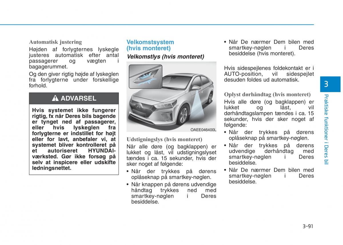 Hyundai Ioniq Electric Bilens instruktionsbog / page 234