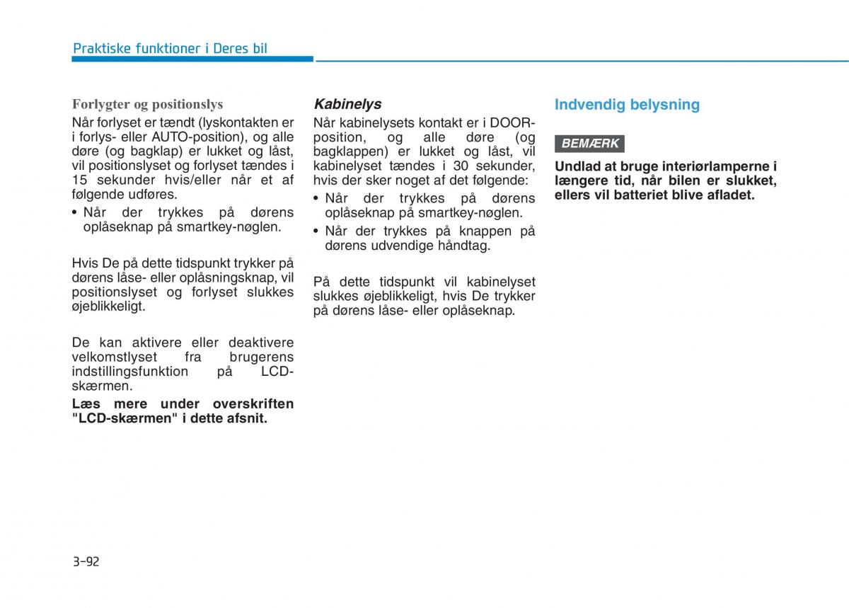 Hyundai Ioniq Electric Bilens instruktionsbog / page 235