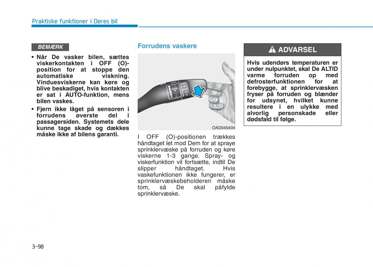 Hyundai Ioniq Electric Bilens instruktionsbog / page 241