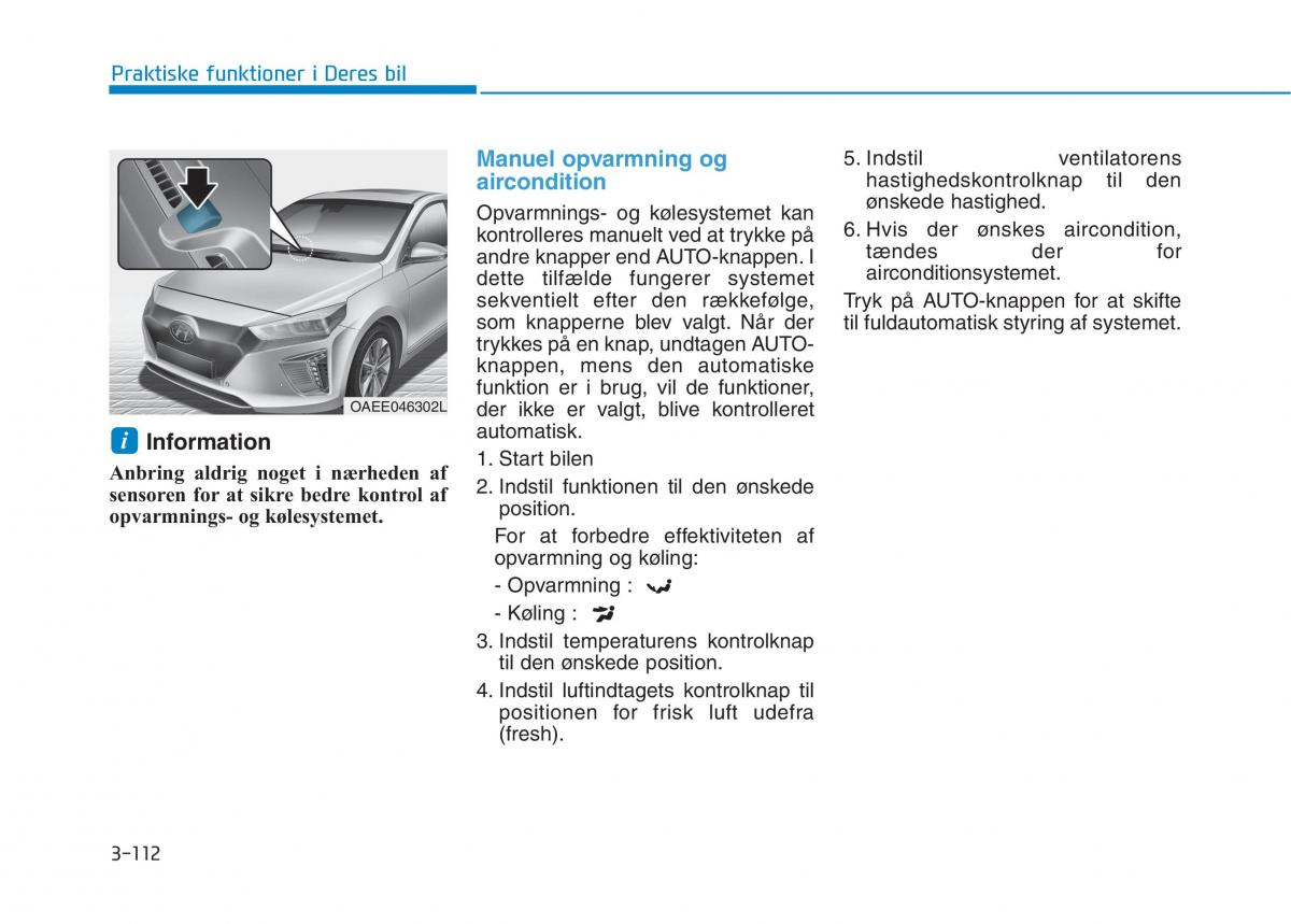 Hyundai Ioniq Electric Bilens instruktionsbog / page 255