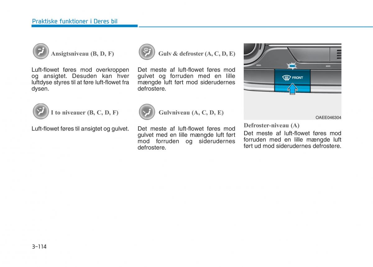 Hyundai Ioniq Electric Bilens instruktionsbog / page 257