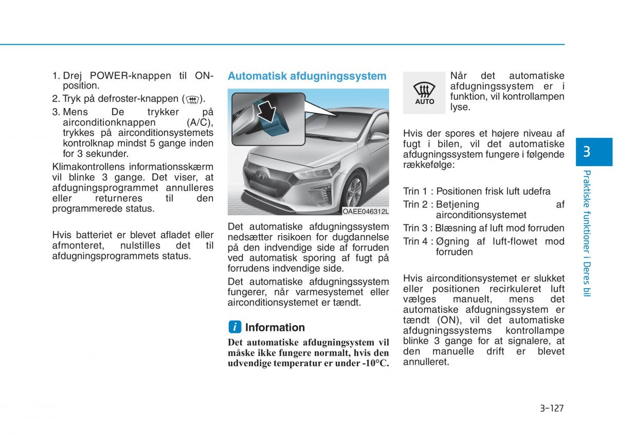 Hyundai Ioniq Electric Bilens instruktionsbog / page 270