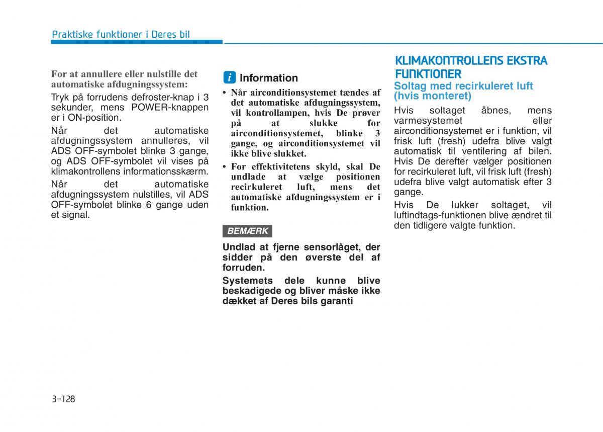 Hyundai Ioniq Electric Bilens instruktionsbog / page 271