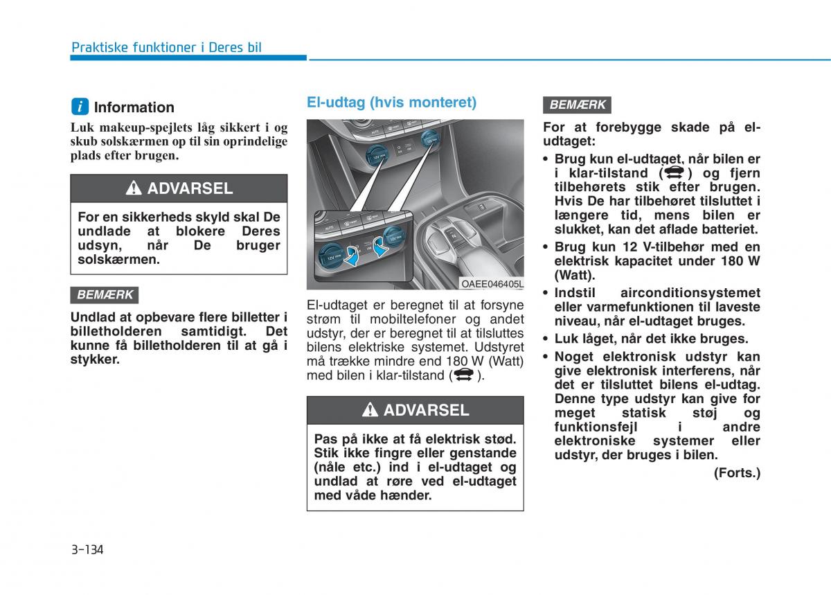 Hyundai Ioniq Electric Bilens instruktionsbog / page 277