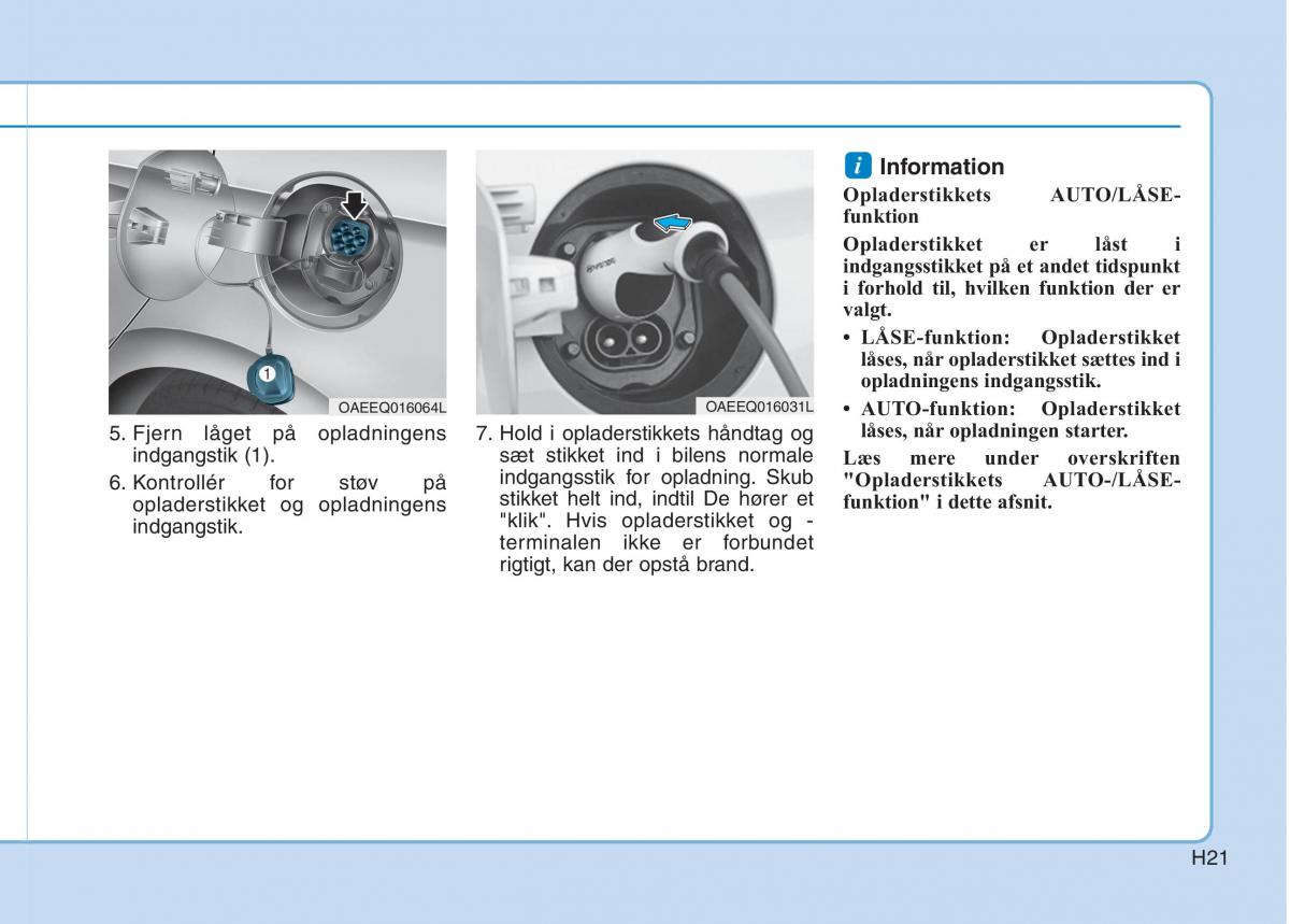 Hyundai Ioniq Electric Bilens instruktionsbog / page 28