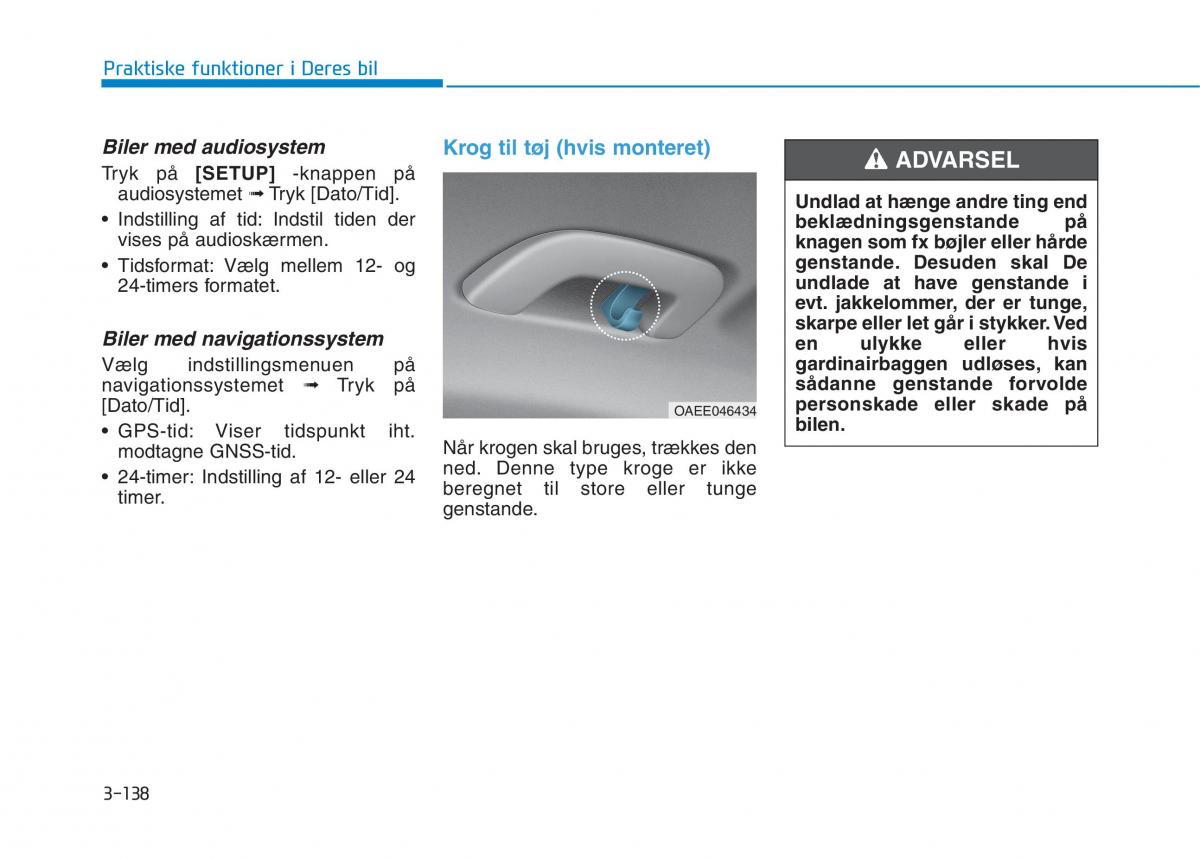 Hyundai Ioniq Electric Bilens instruktionsbog / page 281