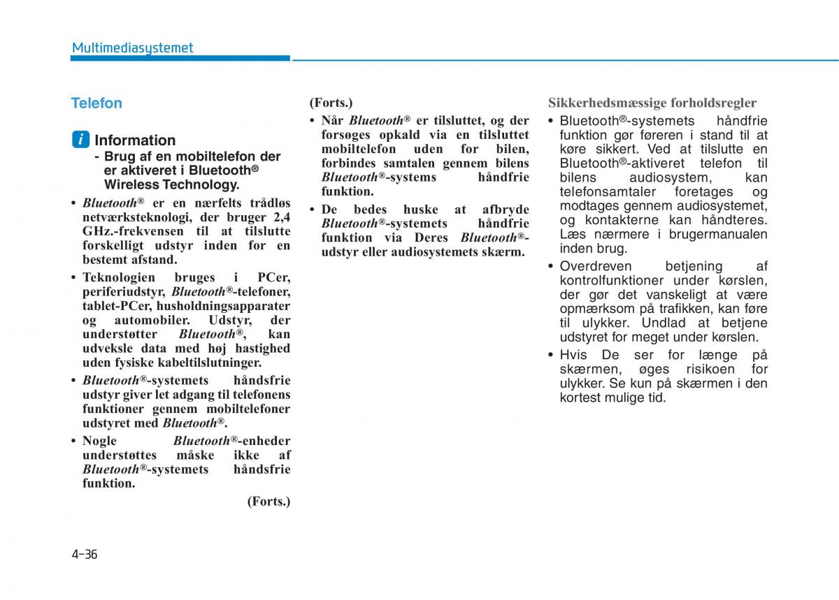 Hyundai Ioniq Electric Bilens instruktionsbog / page 320