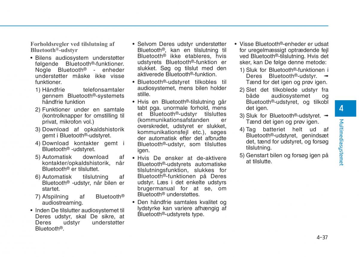 Hyundai Ioniq Electric Bilens instruktionsbog / page 321