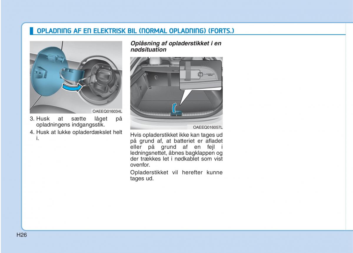 Hyundai Ioniq Electric Bilens instruktionsbog / page 33