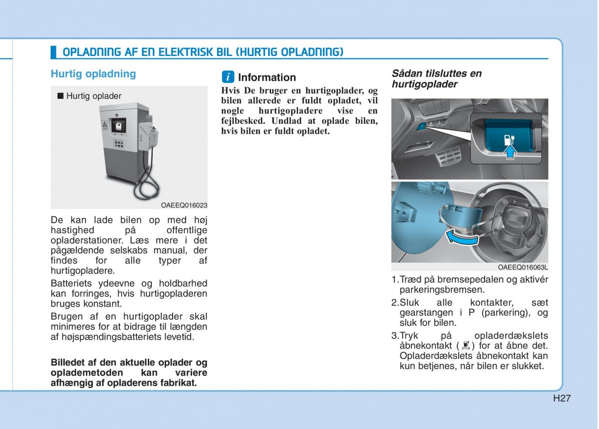 Hyundai Ioniq Electric Bilens instruktionsbog / page 34