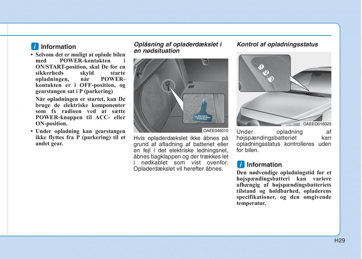 Hyundai Ioniq Electric Bilens instruktionsbog / page 36