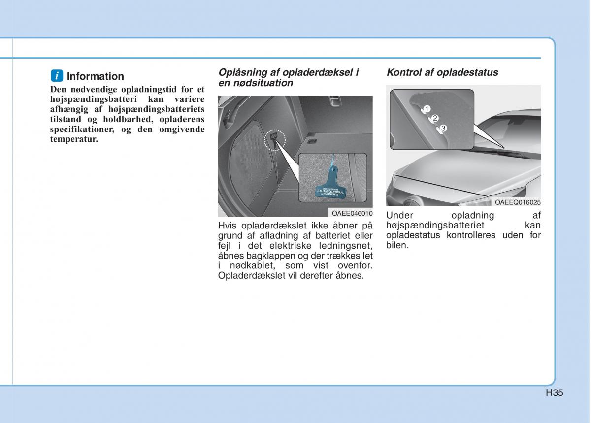 Hyundai Ioniq Electric Bilens instruktionsbog / page 42