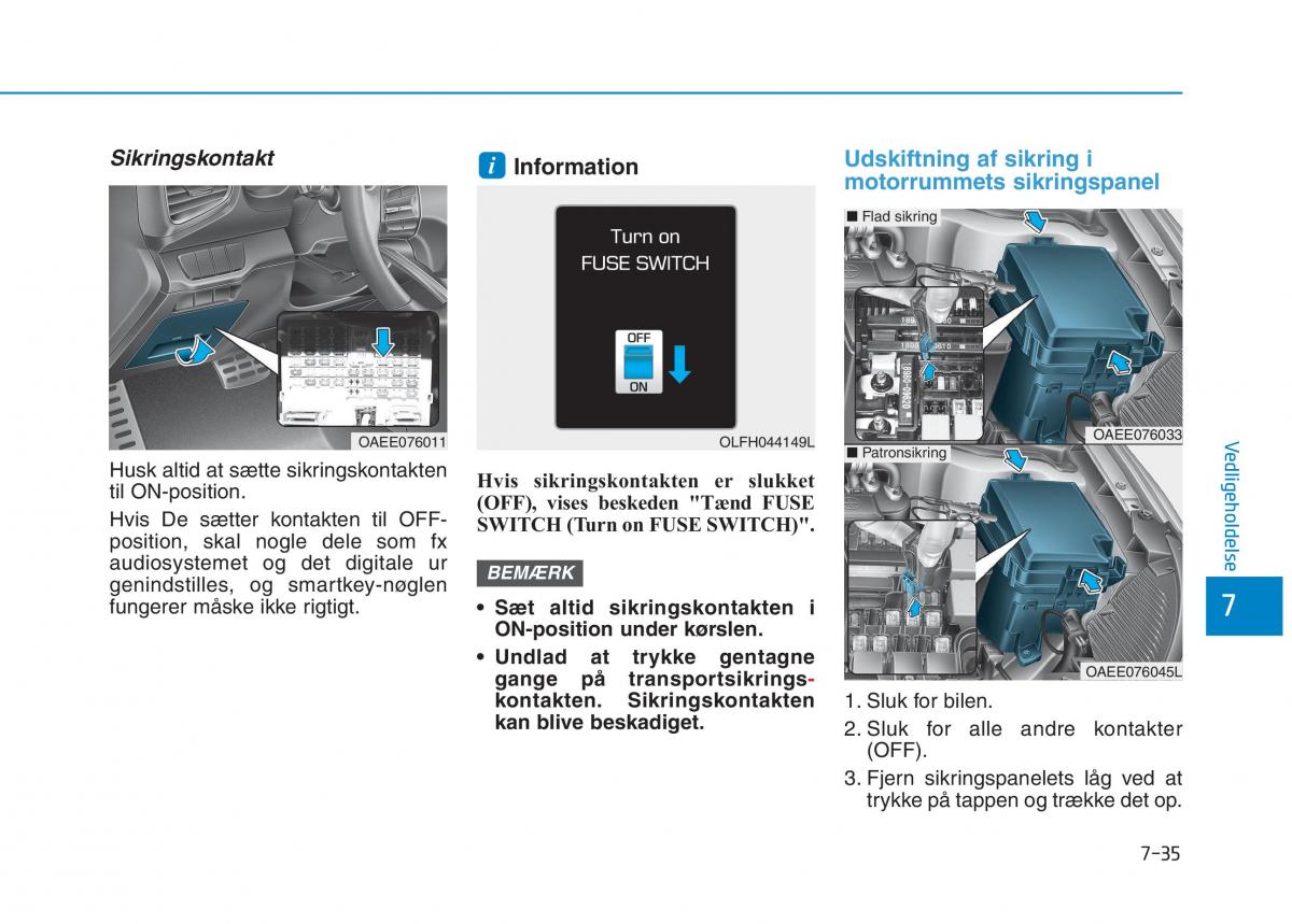 Hyundai Ioniq Electric Bilens instruktionsbog / page 496