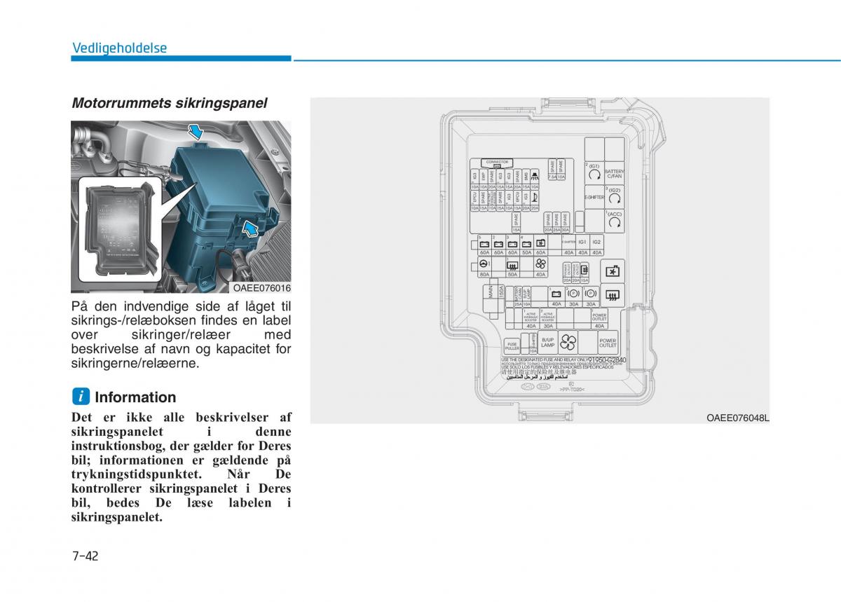 Hyundai Ioniq Electric Bilens instruktionsbog / page 503