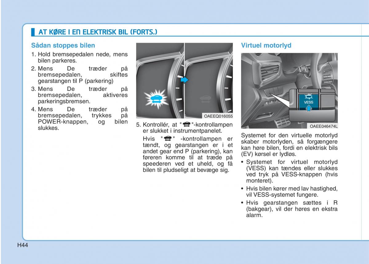 Hyundai Ioniq Electric Bilens instruktionsbog / page 51