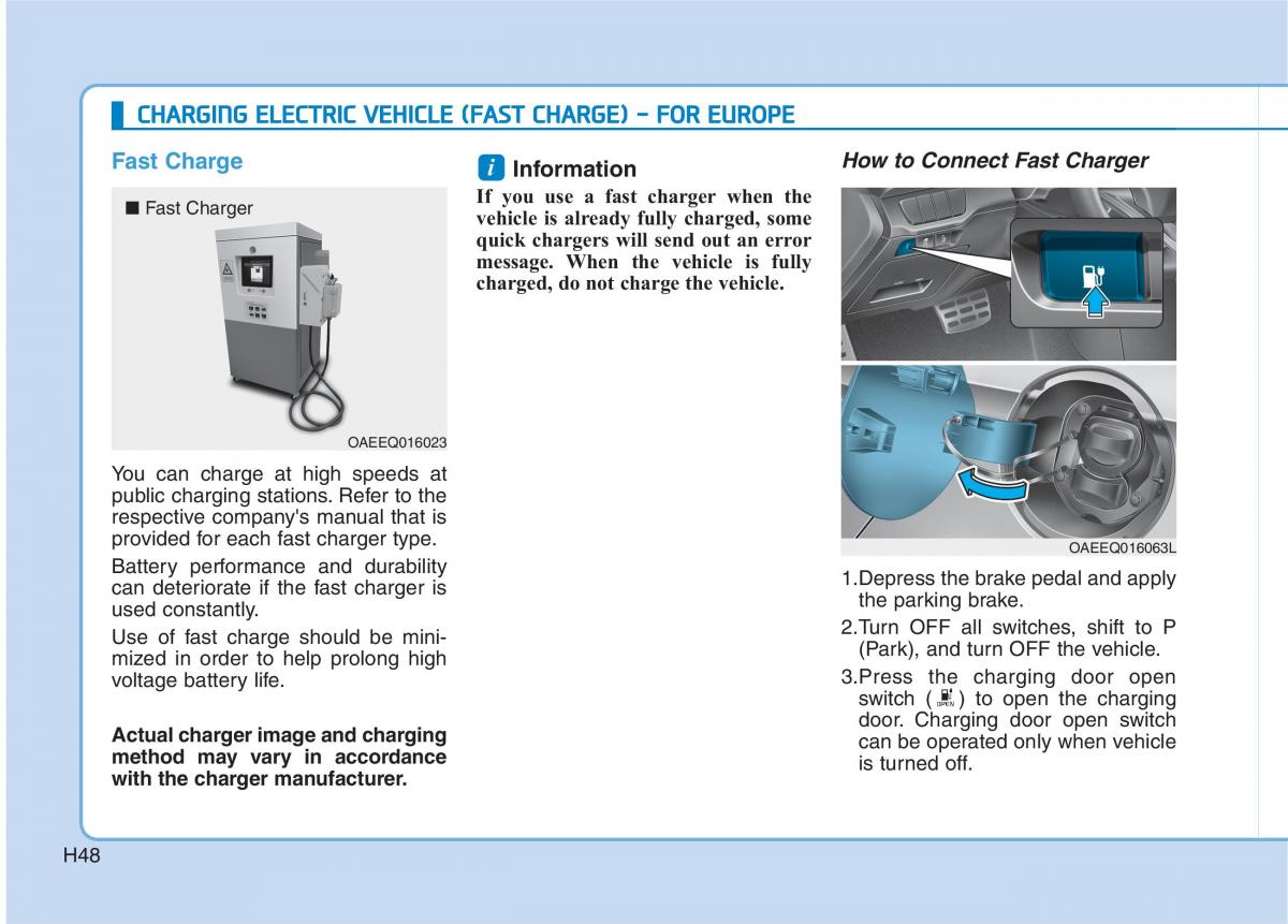 Hyundai Ioniq Electric owners manual / page 55