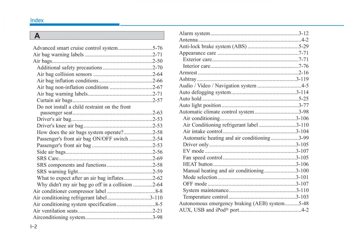 Hyundai Ioniq Electric owners manual / page 571