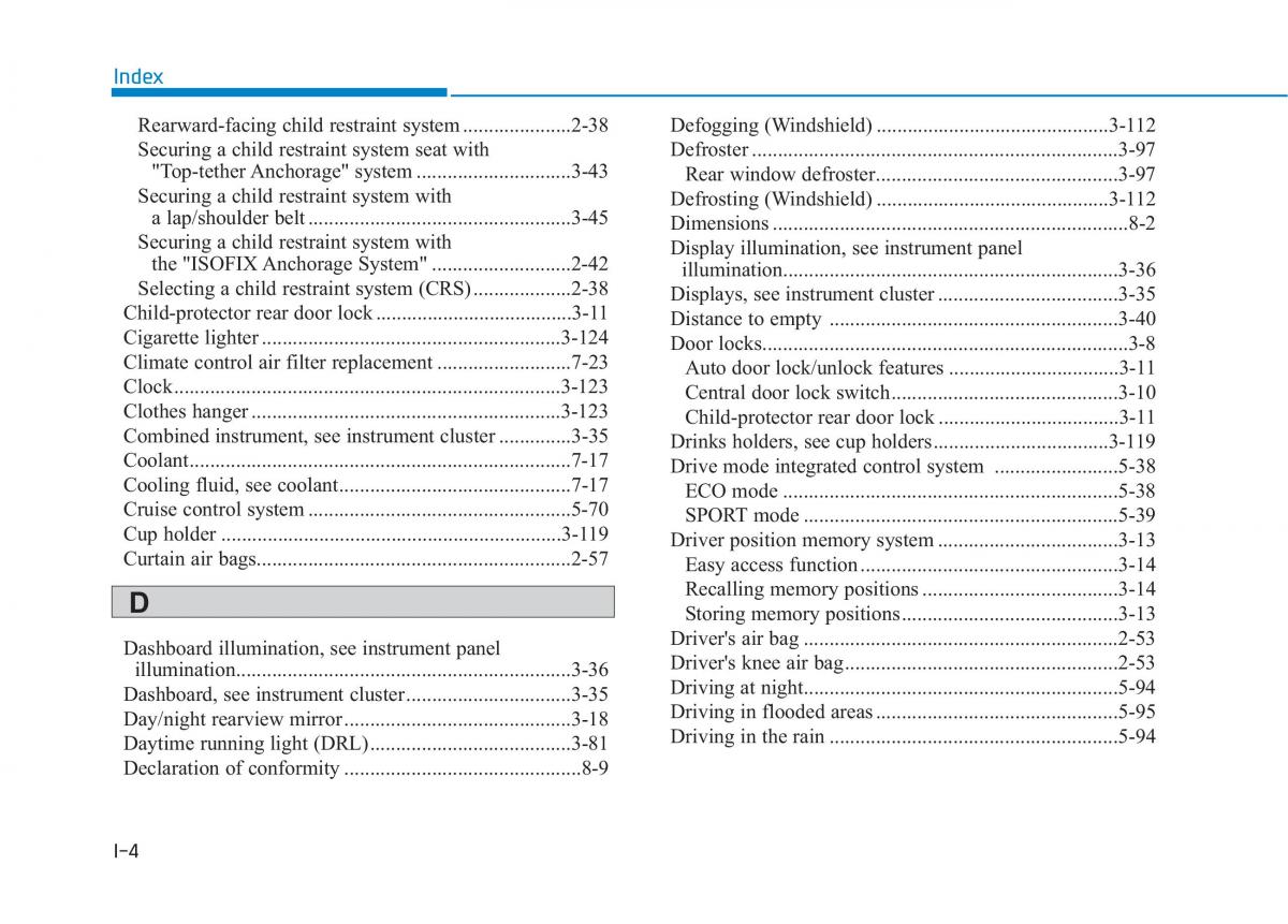 Hyundai Ioniq Electric owners manual / page 573