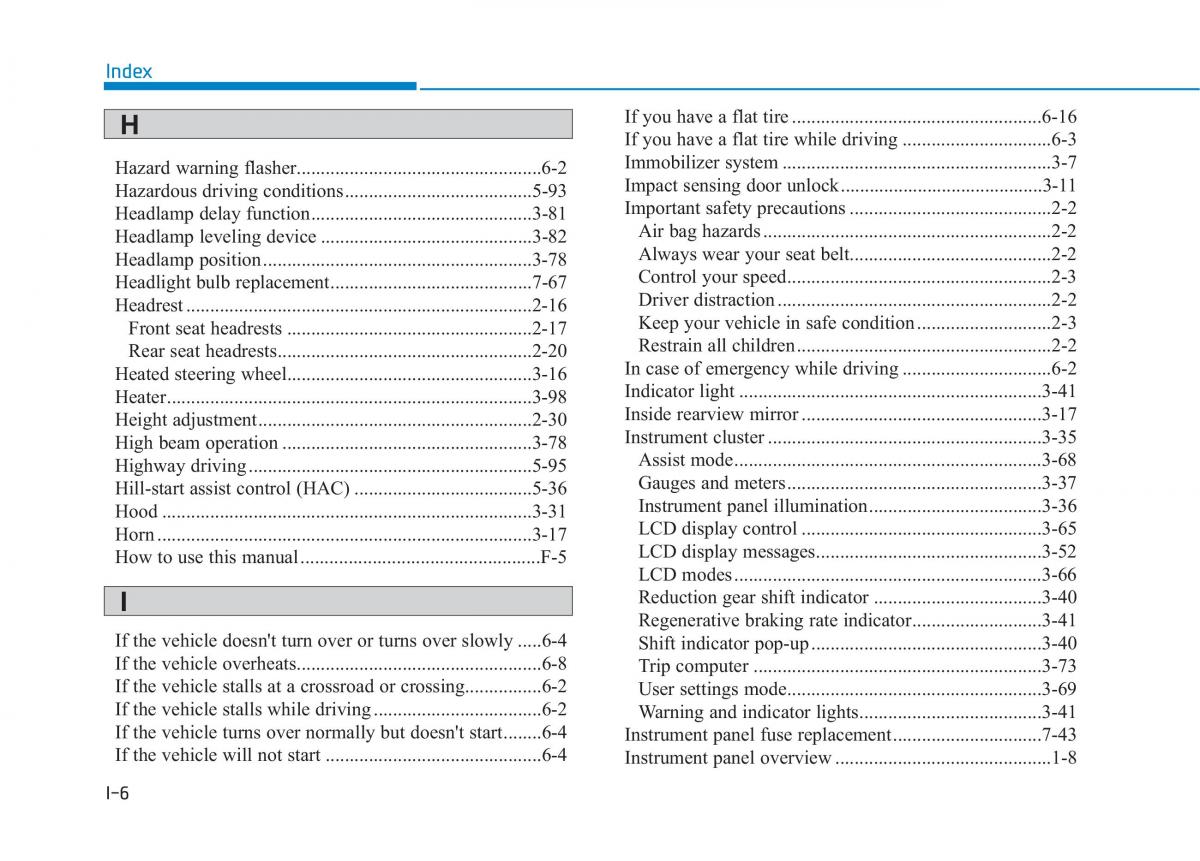 Hyundai Ioniq Electric owners manual / page 575