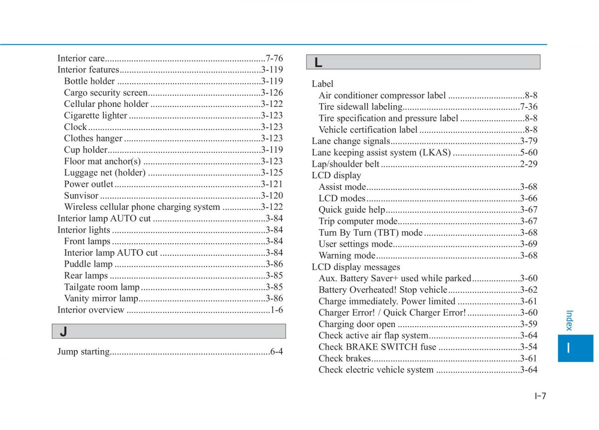 Hyundai Ioniq Electric owners manual / page 576