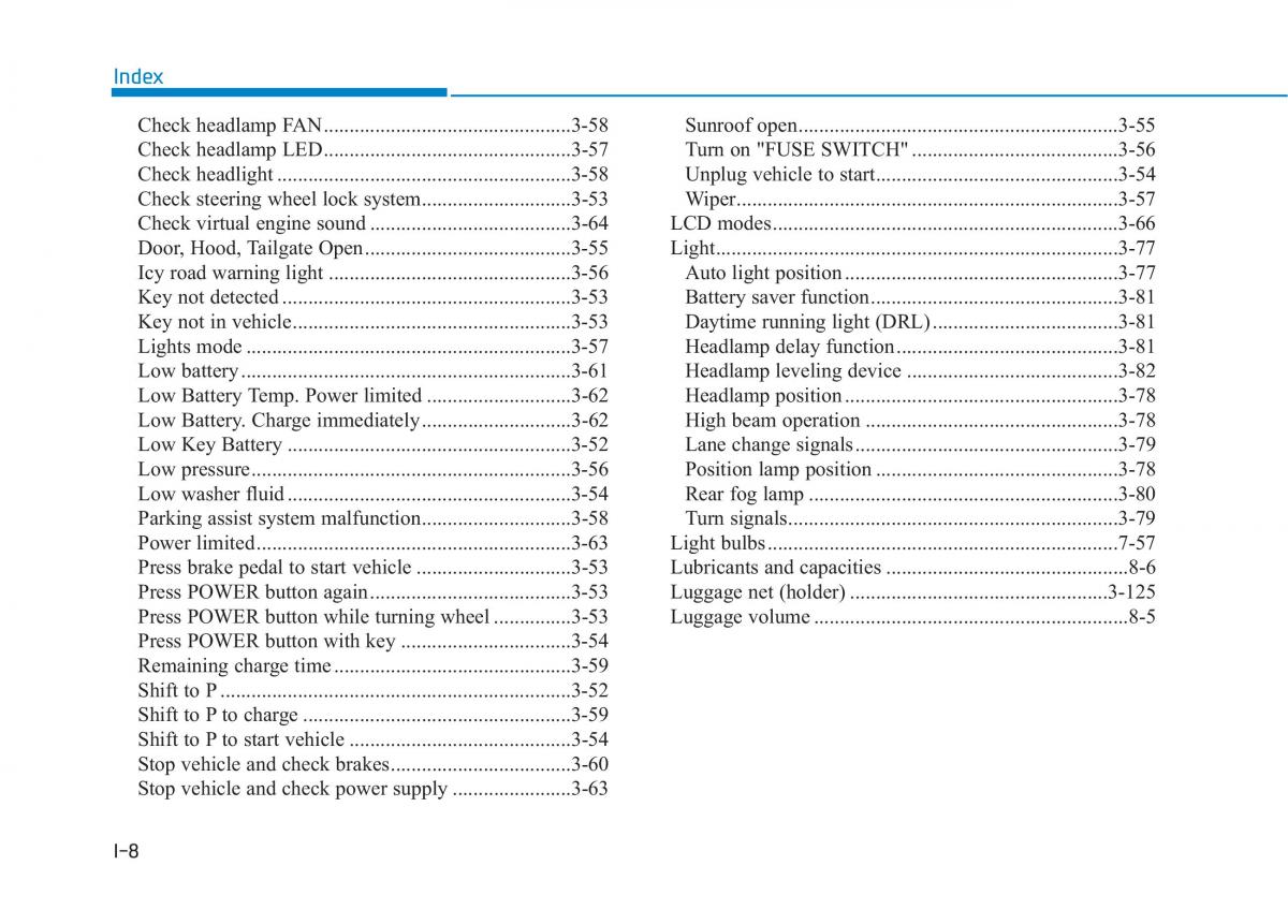 Hyundai Ioniq Electric owners manual / page 577