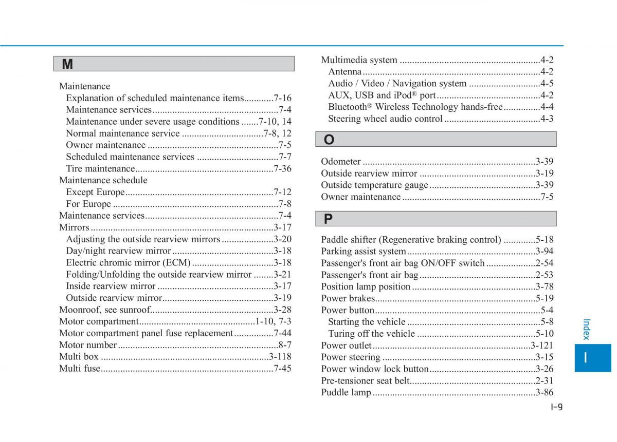 Hyundai Ioniq Electric owners manual / page 578