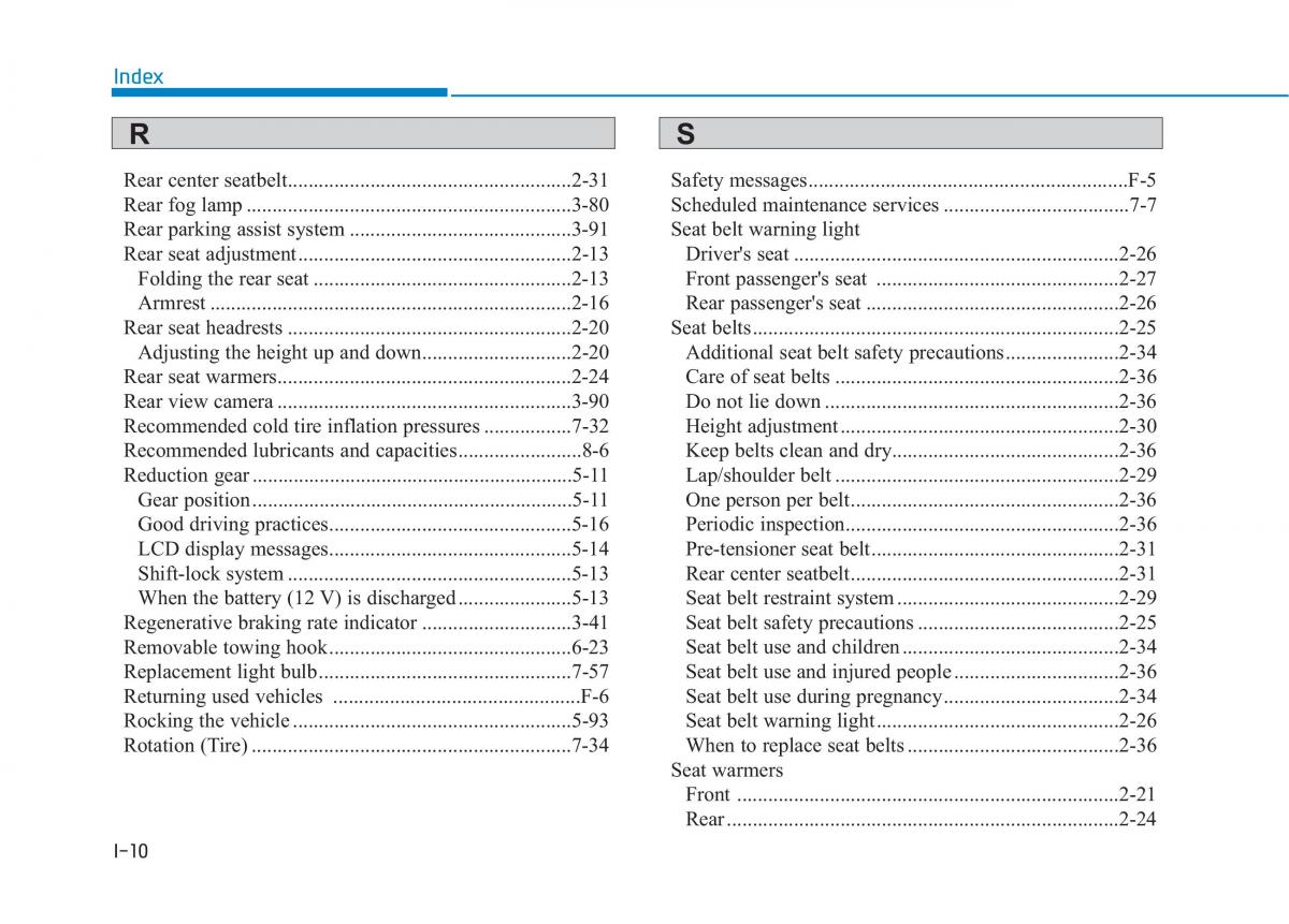 Hyundai Ioniq Electric owners manual / page 579