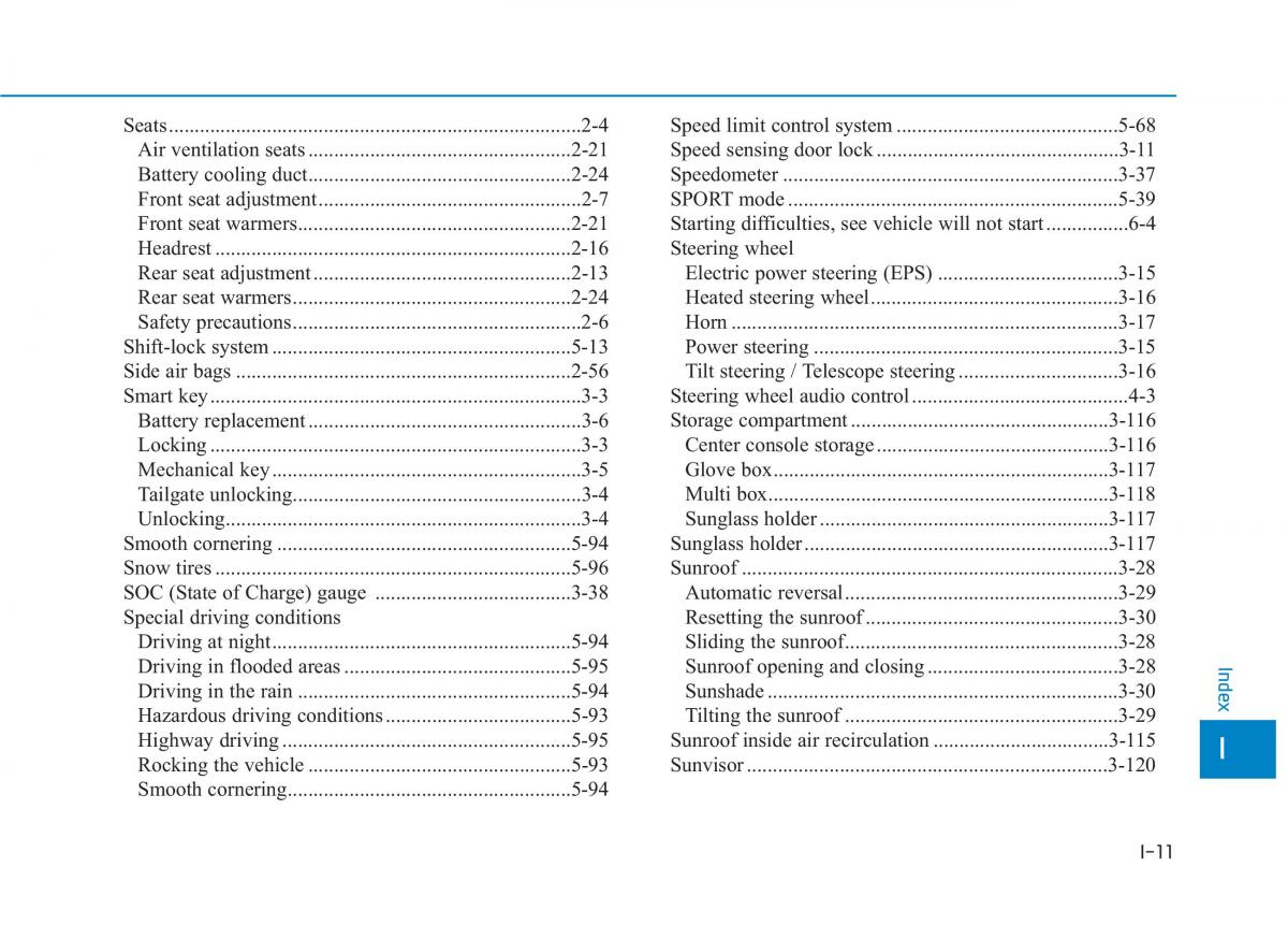 Hyundai Ioniq Electric owners manual / page 580